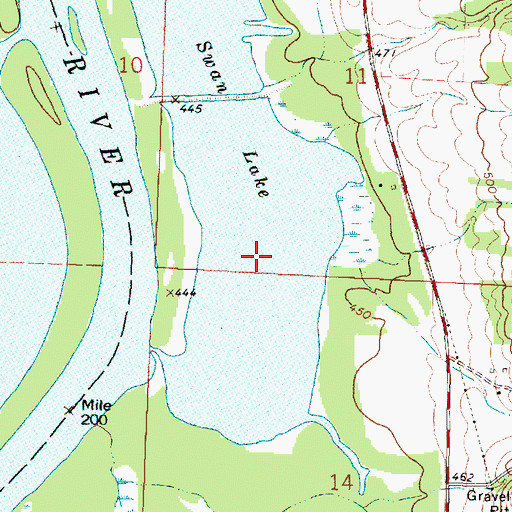 Topographic Map of Swan Lake, IL
