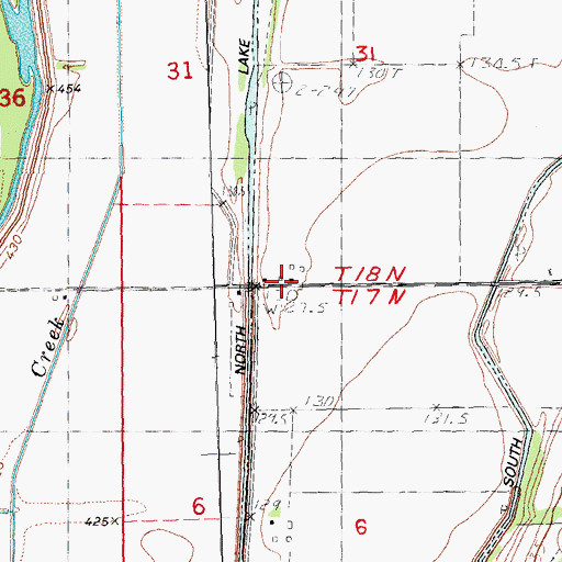 Topographic Map of Swan Lake School (historical), IL