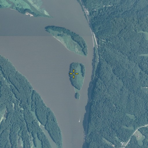 Aerial/Satellite Image of Sweeney Islands, IL