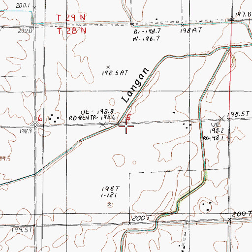 Topographic Map of Swival School (historical), IL