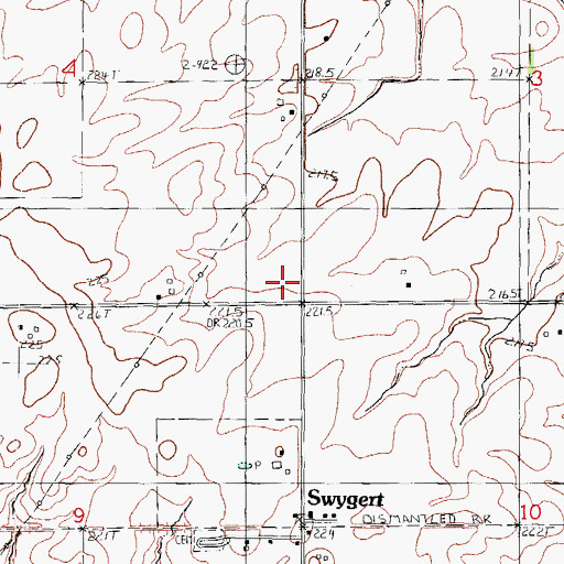 Topographic Map of Swygert School (historical), IL