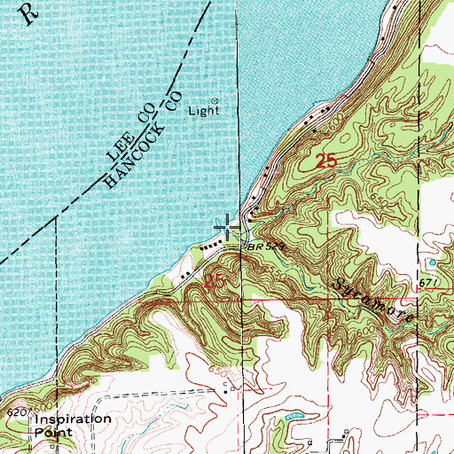 Topographic Map of Sycamore Creek, IL