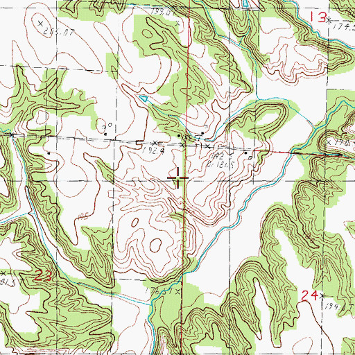 Topographic Map of Sylvan School (historical), IL