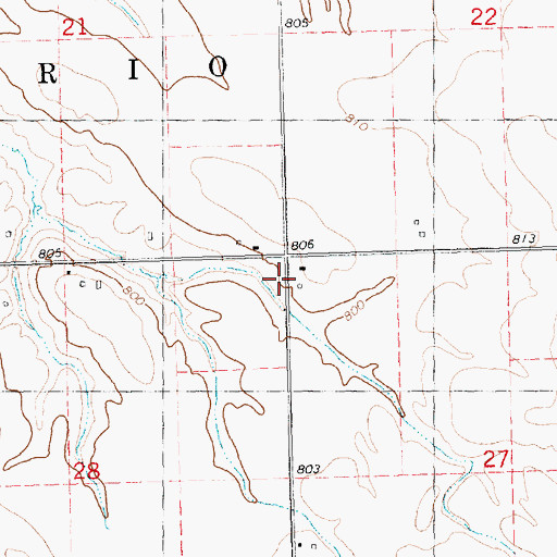 Topographic Map of Talbot School (historical), IL