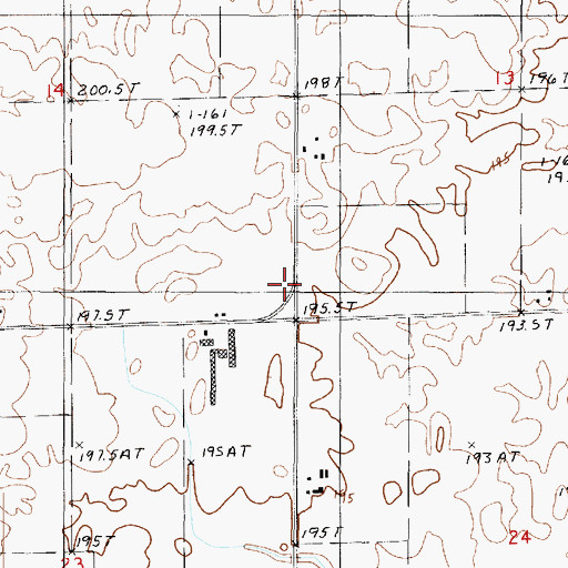 Topographic Map of Tatro School (historical), IL