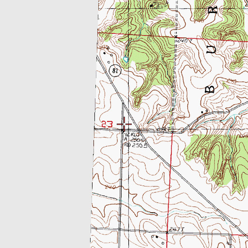 Topographic Map of Taylor School (historical), IL
