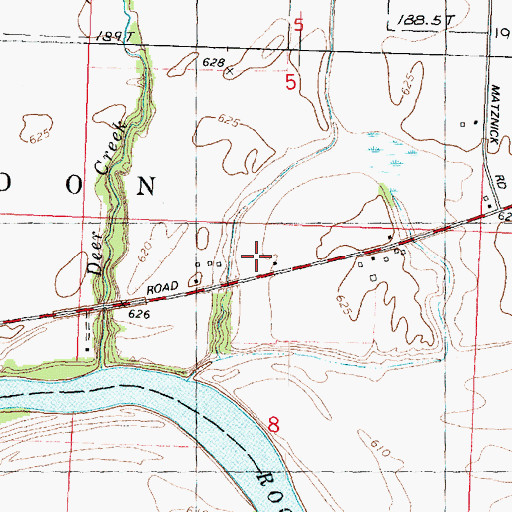 Topographic Map of The Bend School (historical), IL