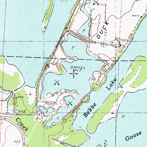 Topographic Map of The Narrows, IL