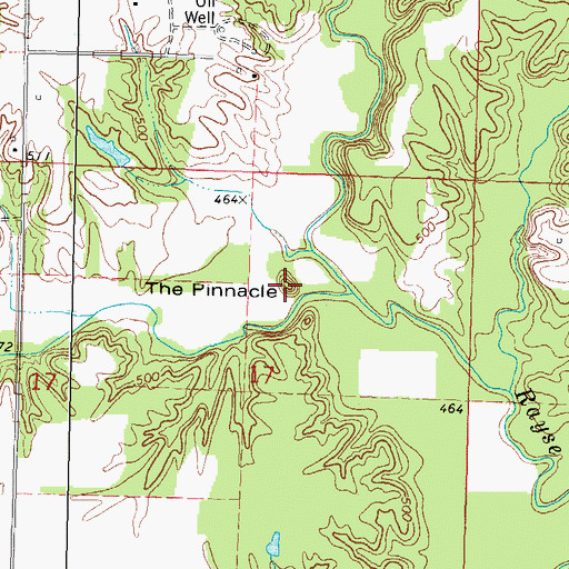 Topographic Map of The Pinnacle, IL