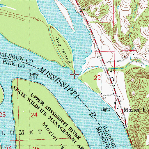 Topographic Map of The Sny, IL