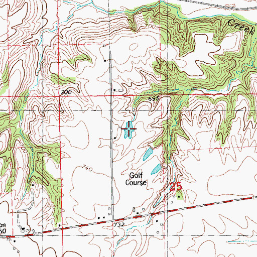 Topographic Map of Thermal Mine, IL