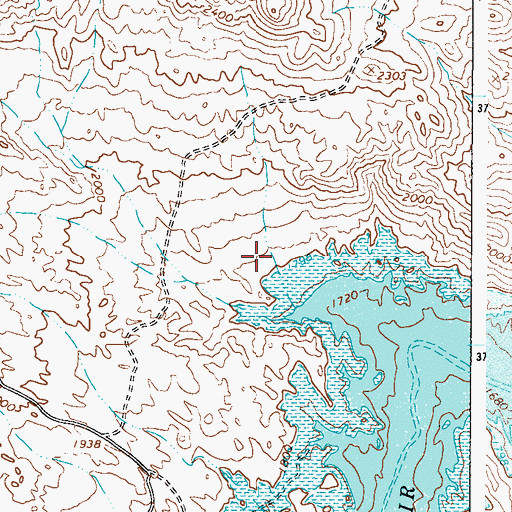 Topographic Map of Rattle Snake Cove Recreation Site, AZ