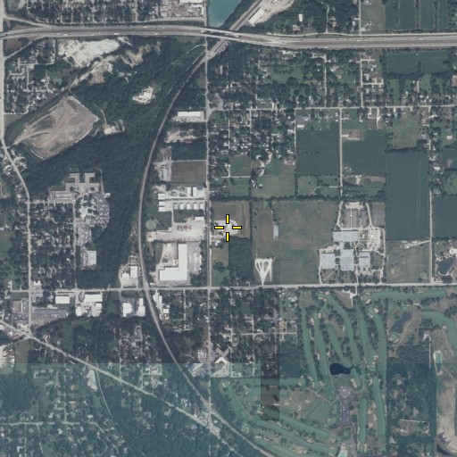 Aerial/Satellite Image of Thompson School, IL