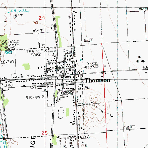 Topographic Map of Thomson, IL
