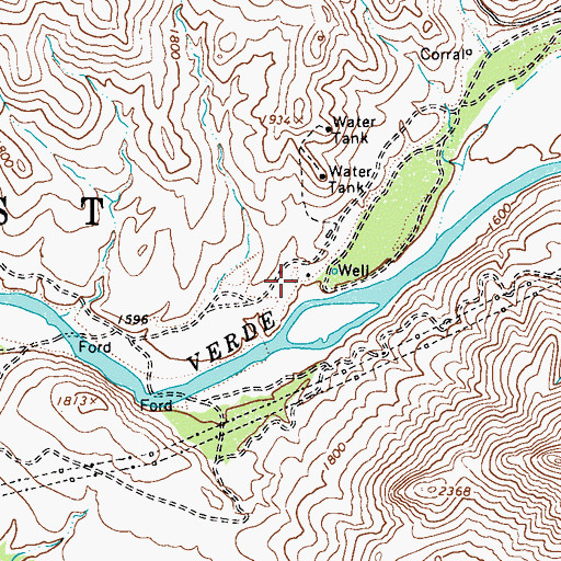 Topographic Map of Salt River Project Housing, AZ