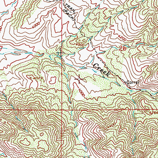 Topographic Map of Boulder Tank, AZ