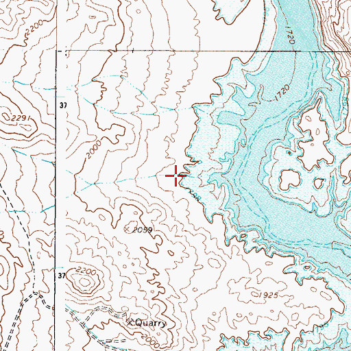 Topographic Map of SB Cove Administrative Site, AZ