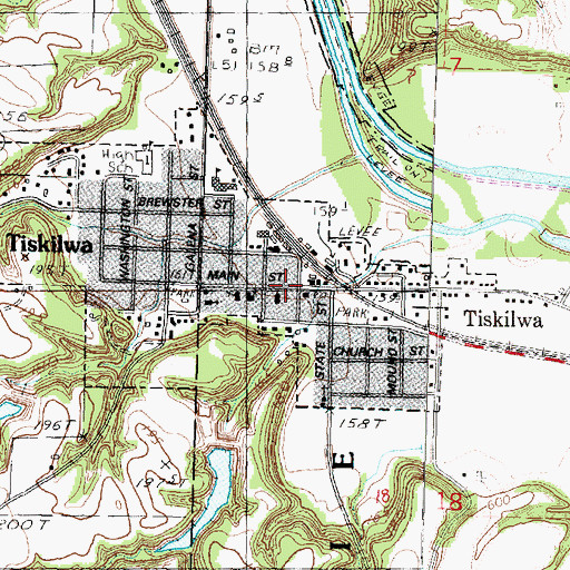 Topographic Map of Tiskilwa, IL