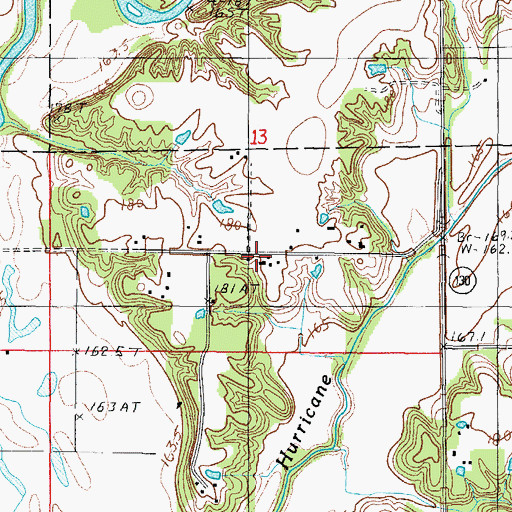 Topographic Map of Titus School (historical), IL