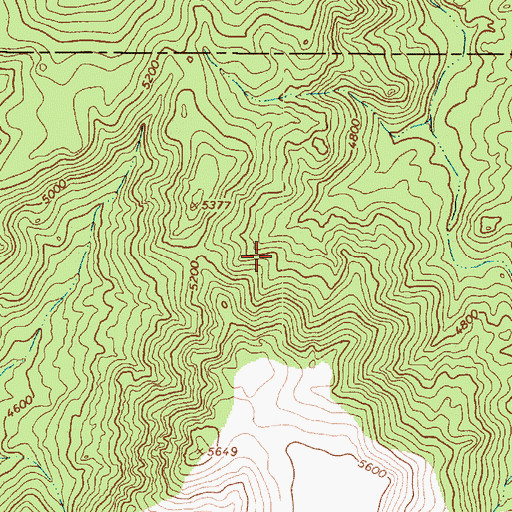 Topographic Map of Mazatzal Wilderness, AZ
