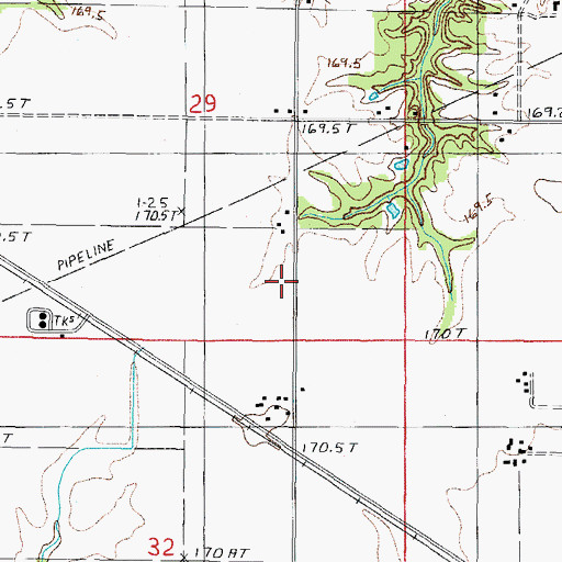 Topographic Map of Trainor School (historical), IL