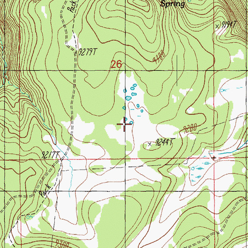 Topographic Map of Lower Tank, AZ