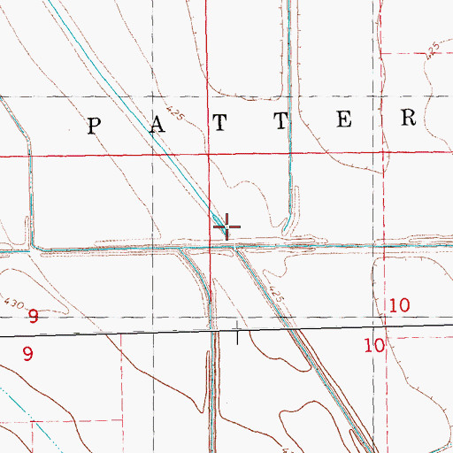 Topographic Map of Trimley Creek, IL