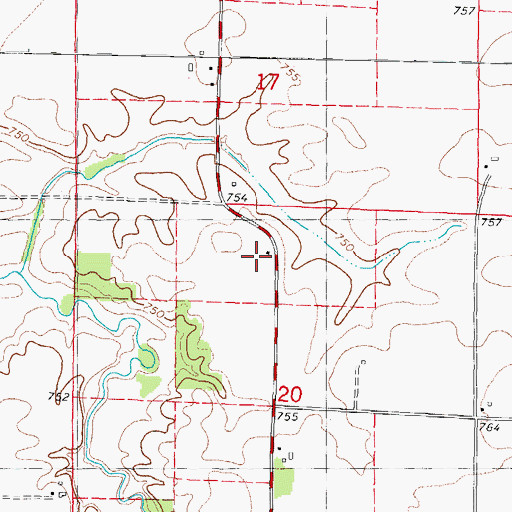 Topographic Map of Trimmer School (historical), IL
