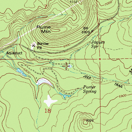 Topographic Map of Morgan Wash Tank, AZ