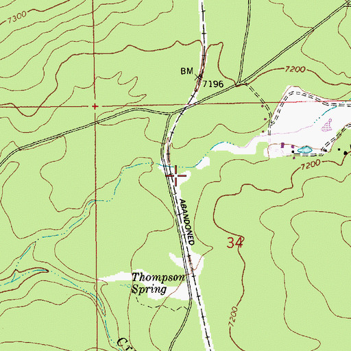 Topographic Map of RB Tank, AZ