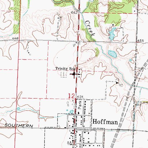 Topographic Map of Trinity School, IL