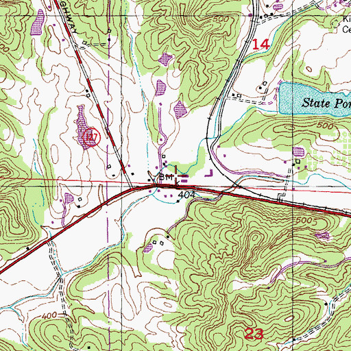 Topographic Map of Tripp School (historical), IL
