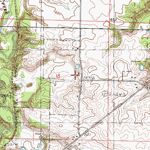 Topographic Map of Trout School (historical), IL