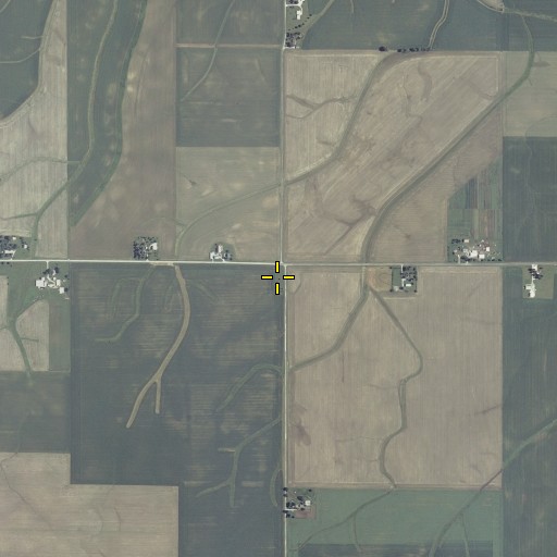 Aerial/Satellite Image of Troyer Cemetery, IL