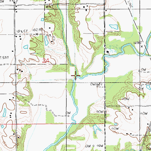 Topographic Map of Turkey Run, IL