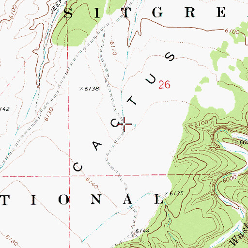 Topographic Map of Drinker Tank, AZ