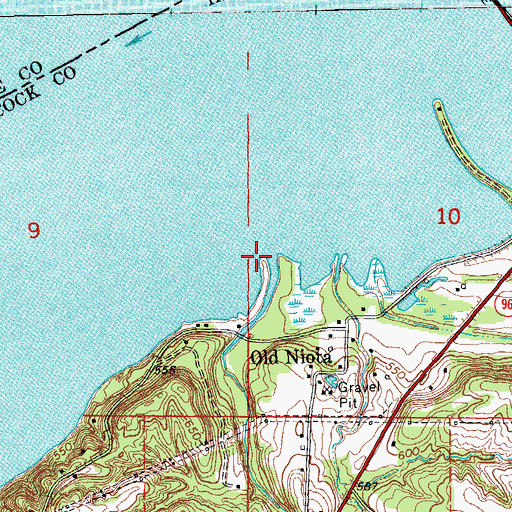 Topographic Map of Tyson Creek, IL
