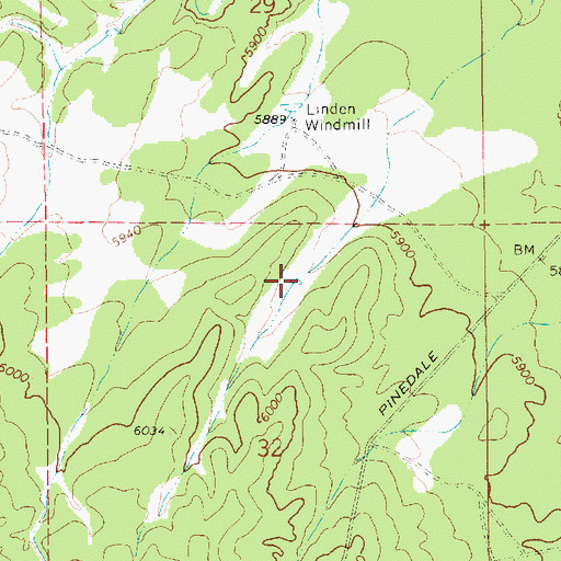 Topographic Map of Back Stop Tank, AZ