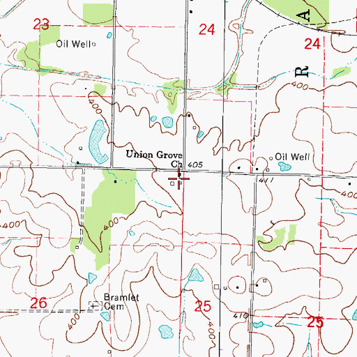 Topographic Map of Union Grove Church, IL