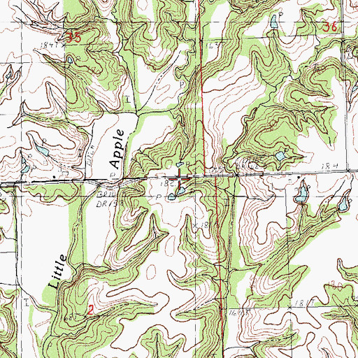 Topographic Map of Union Grove Church (historical), IL