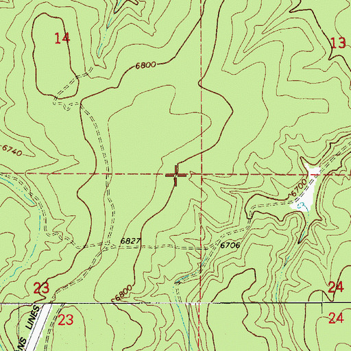 Topographic Map of Ellsworth Well, AZ