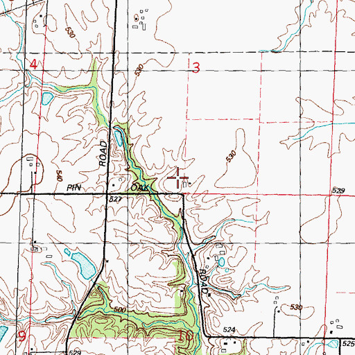 Topographic Map of Union Grove School, IL