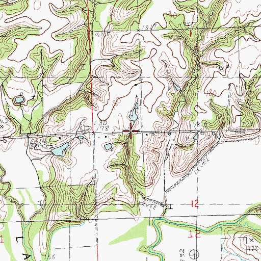 Topographic Map of Union Grove School (historical), IL