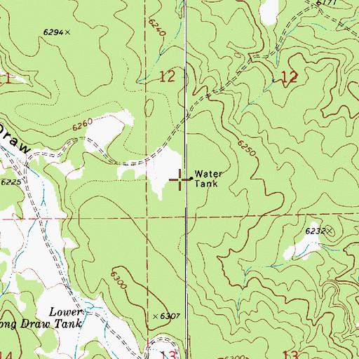 Topographic Map of North Trick Tank, AZ