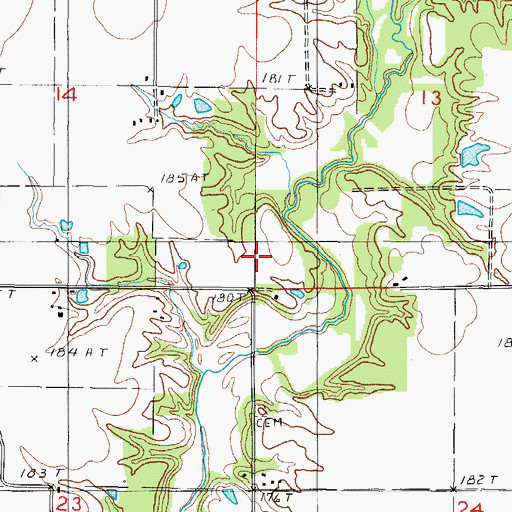 Topographic Map of Union School (historical), IL