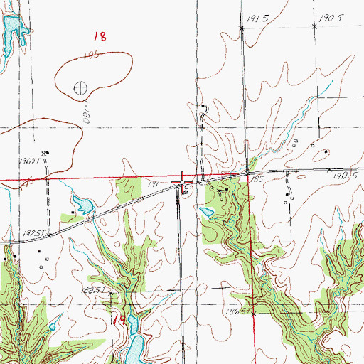 Topographic Map of Union School (historical), IL