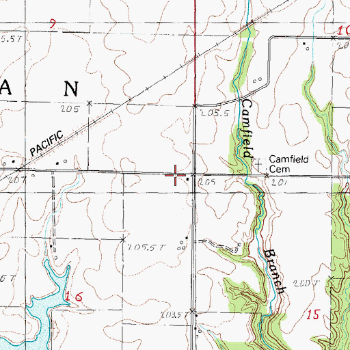 Topographic Map of Union School (historical), IL