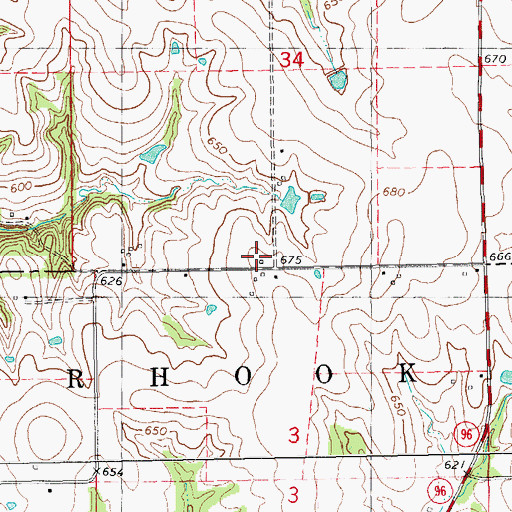 Topographic Map of Union School (historical), IL