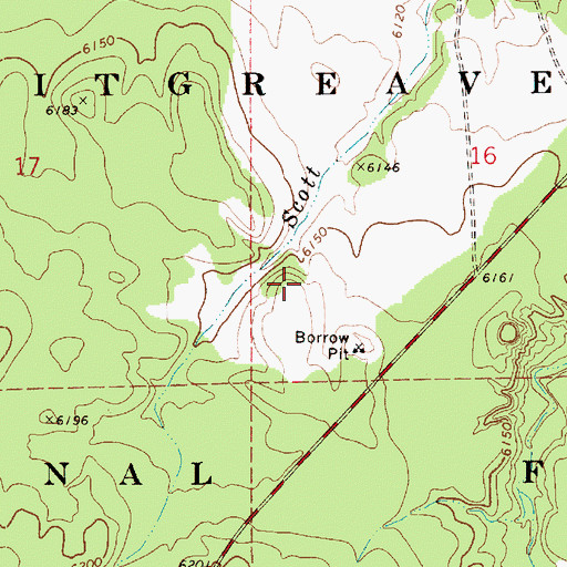 Topographic Map of Scott Well, AZ