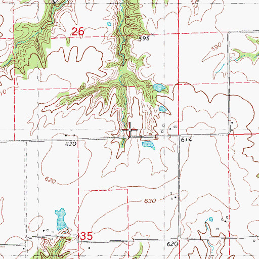 Topographic Map of Union School (historical), IL